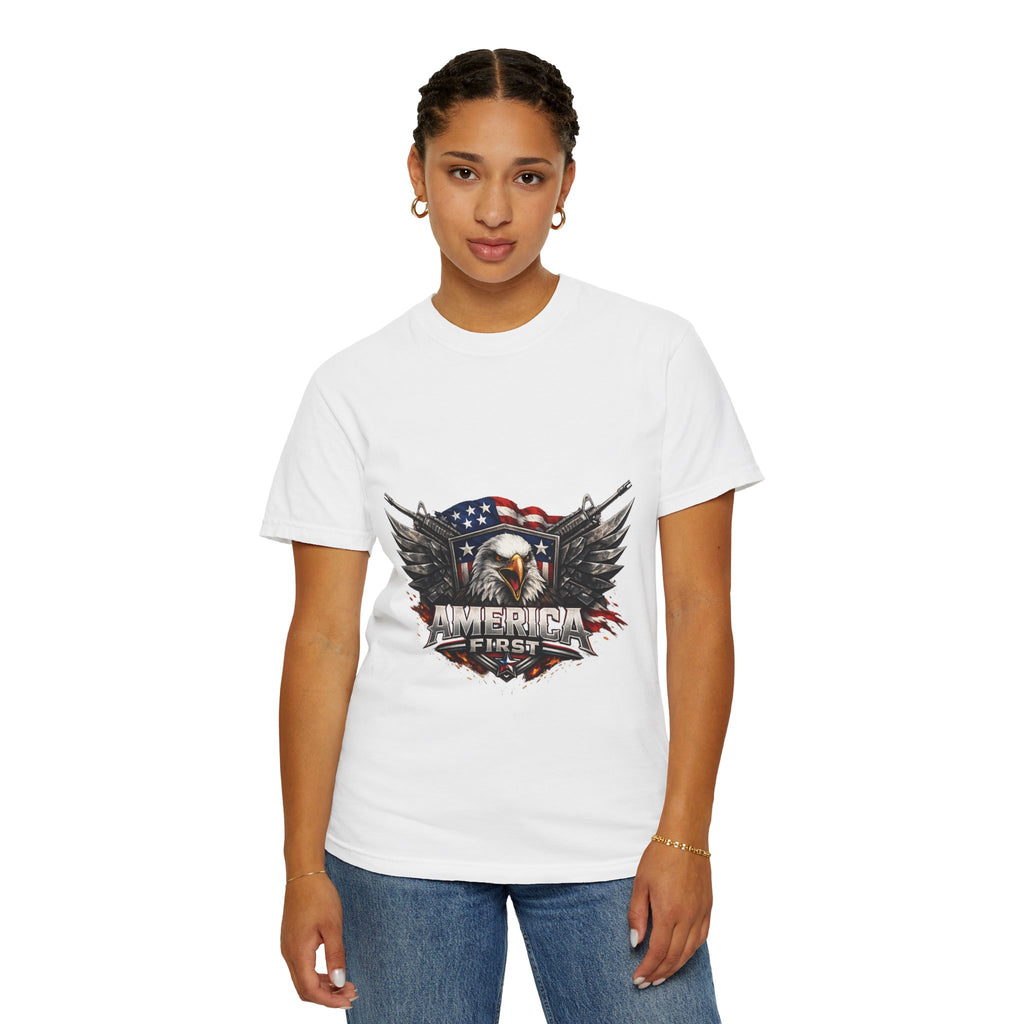 Patriotic 'America First' Eagle T-Shirt