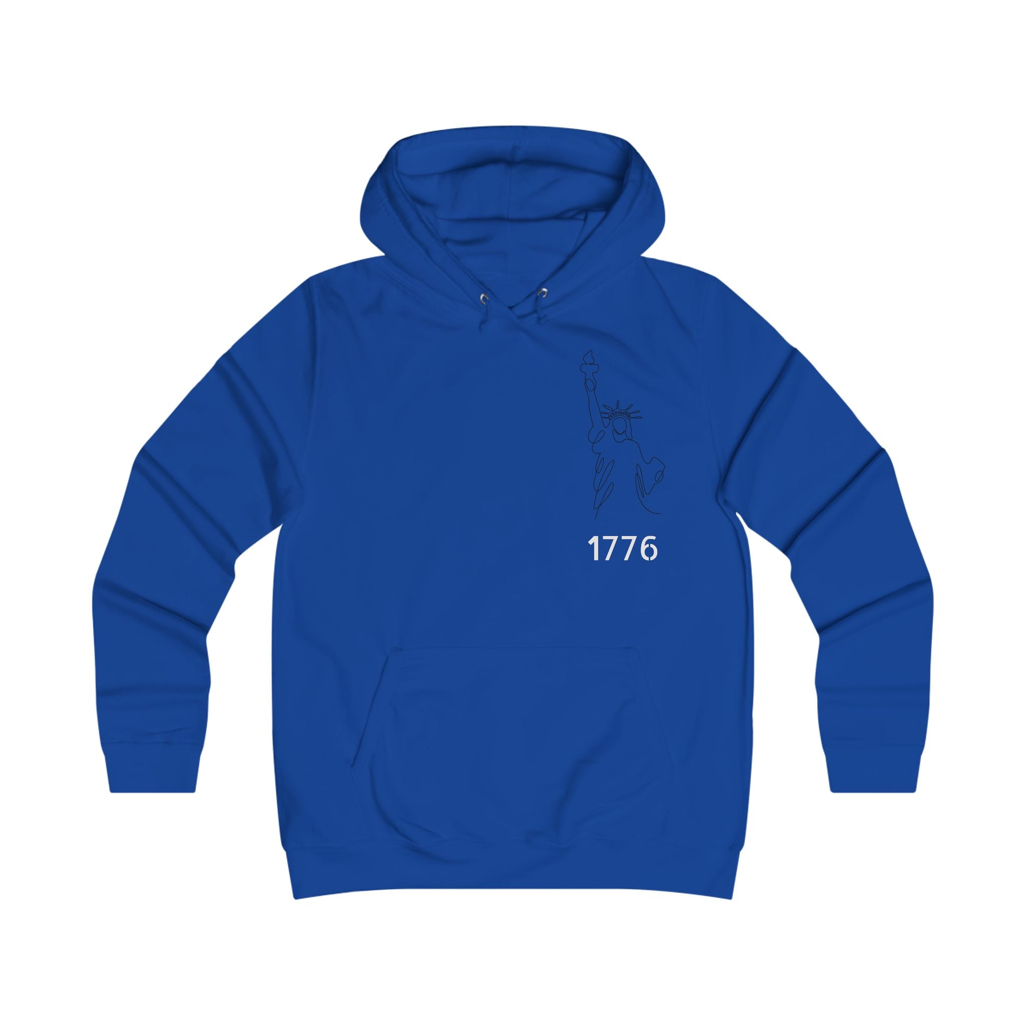 'Merica Graphic Hoodie — Patriotic Peace Sign & 1776 College-Inspired Pullover