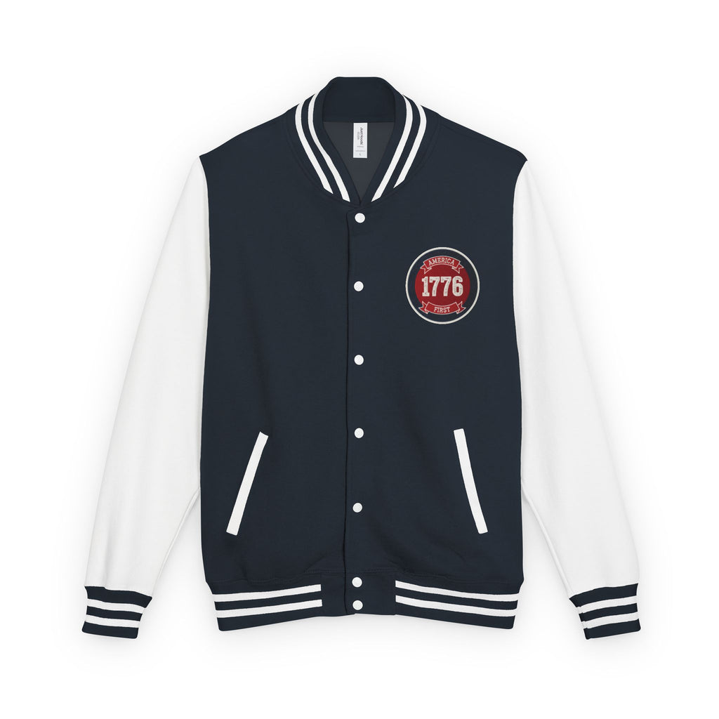 1776 America First Letterman Jacket – Patriotic Eagle Varsity Coat