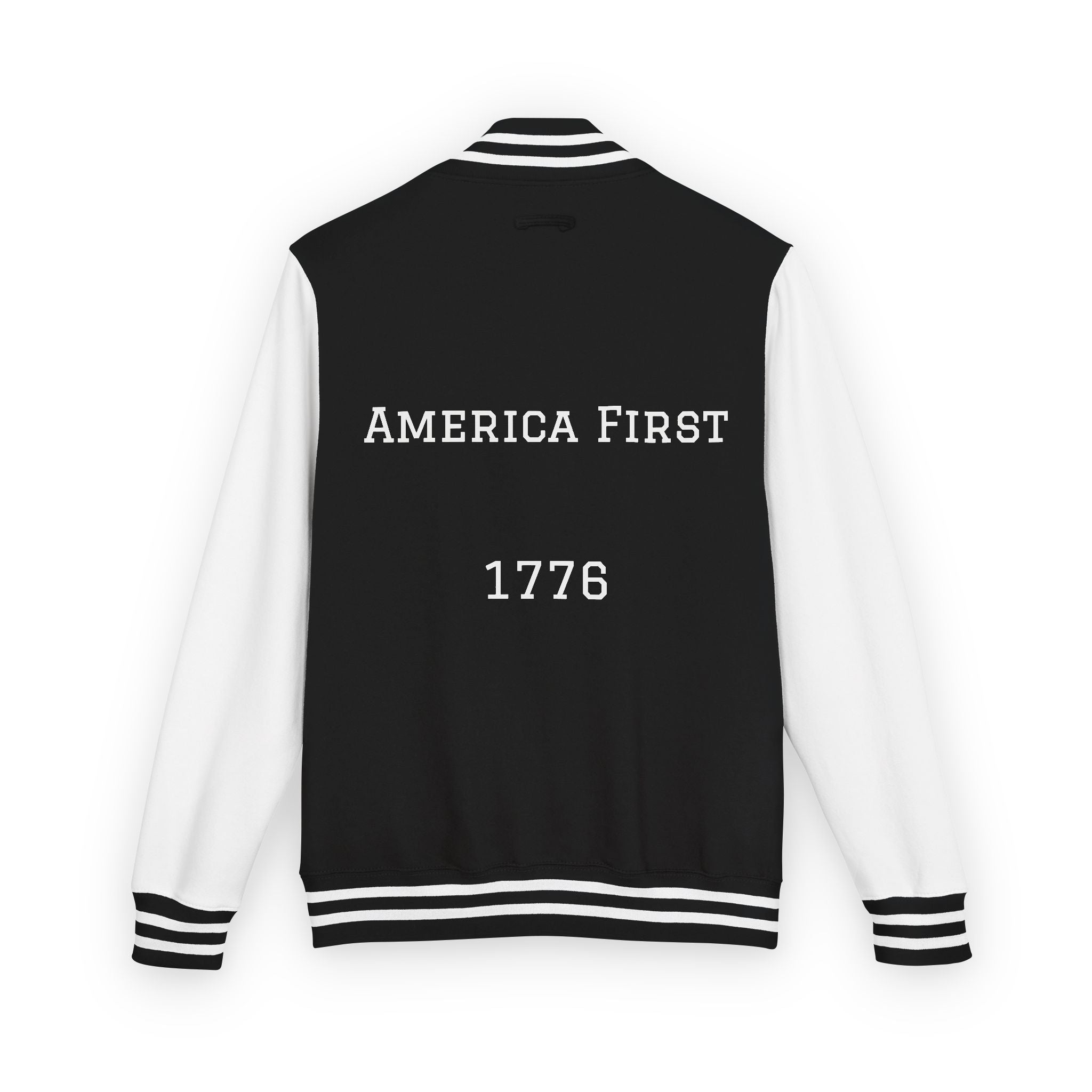 1776 America First Letterman Jacket – Patriotic Eagle Varsity Coat