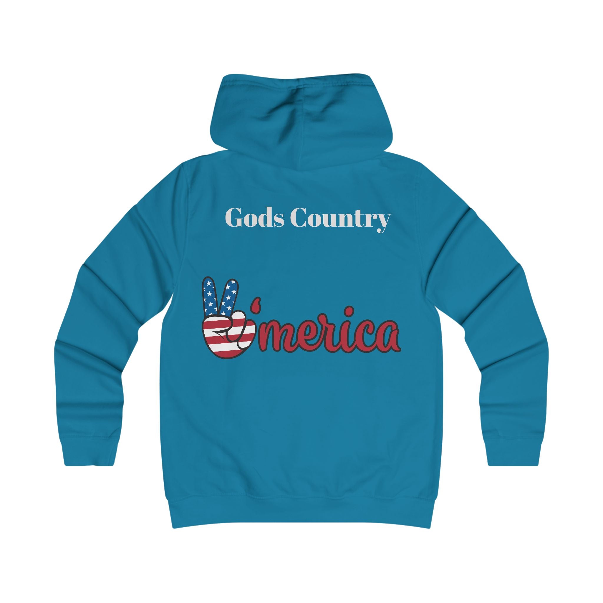 'Merica Graphic Hoodie — Patriotic Peace Sign & 1776 College-Inspired Pullover