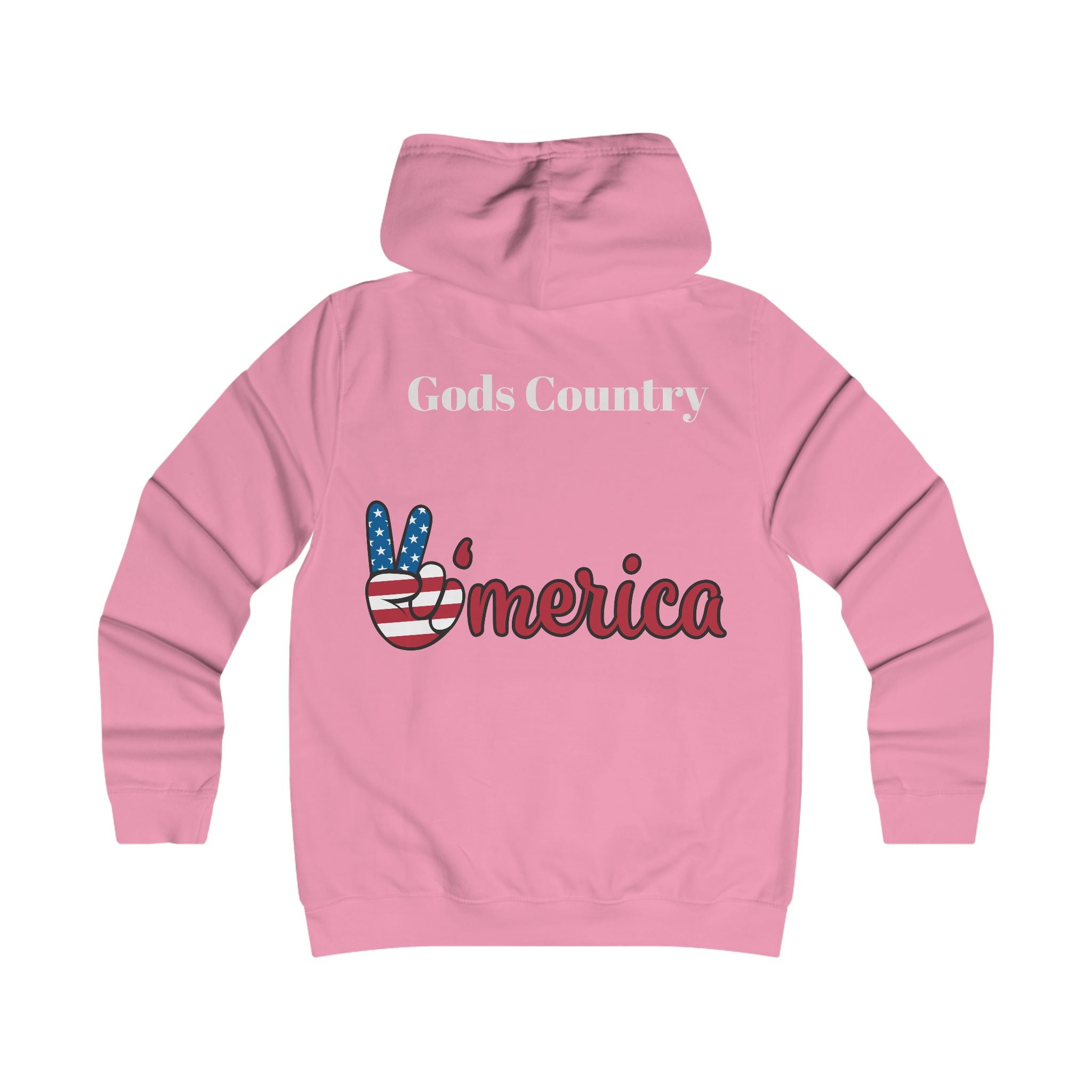 'Merica Graphic Hoodie — Patriotic Peace Sign & 1776 College-Inspired Pullover