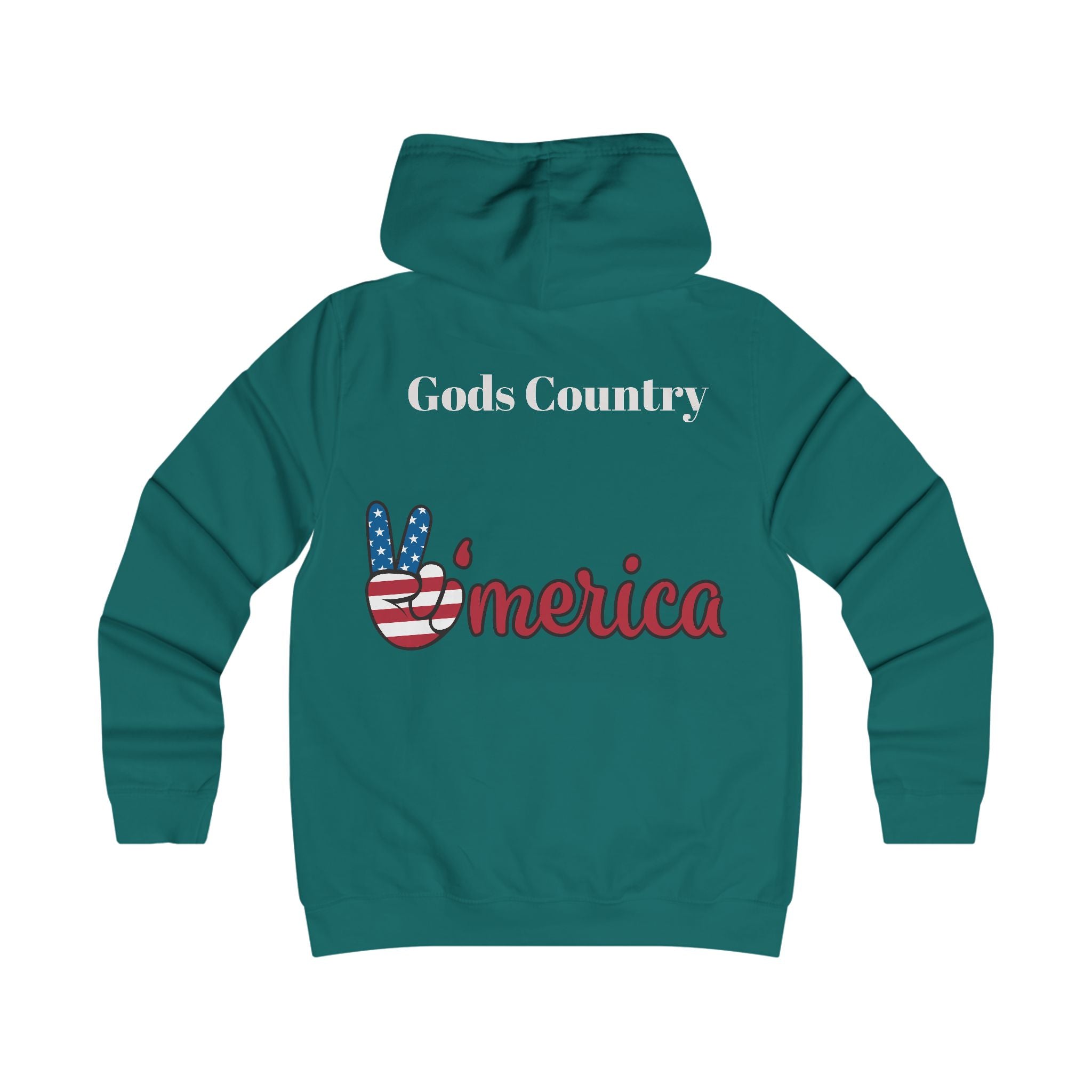 'Merica Graphic Hoodie — Patriotic Peace Sign & 1776 College-Inspired Pullover