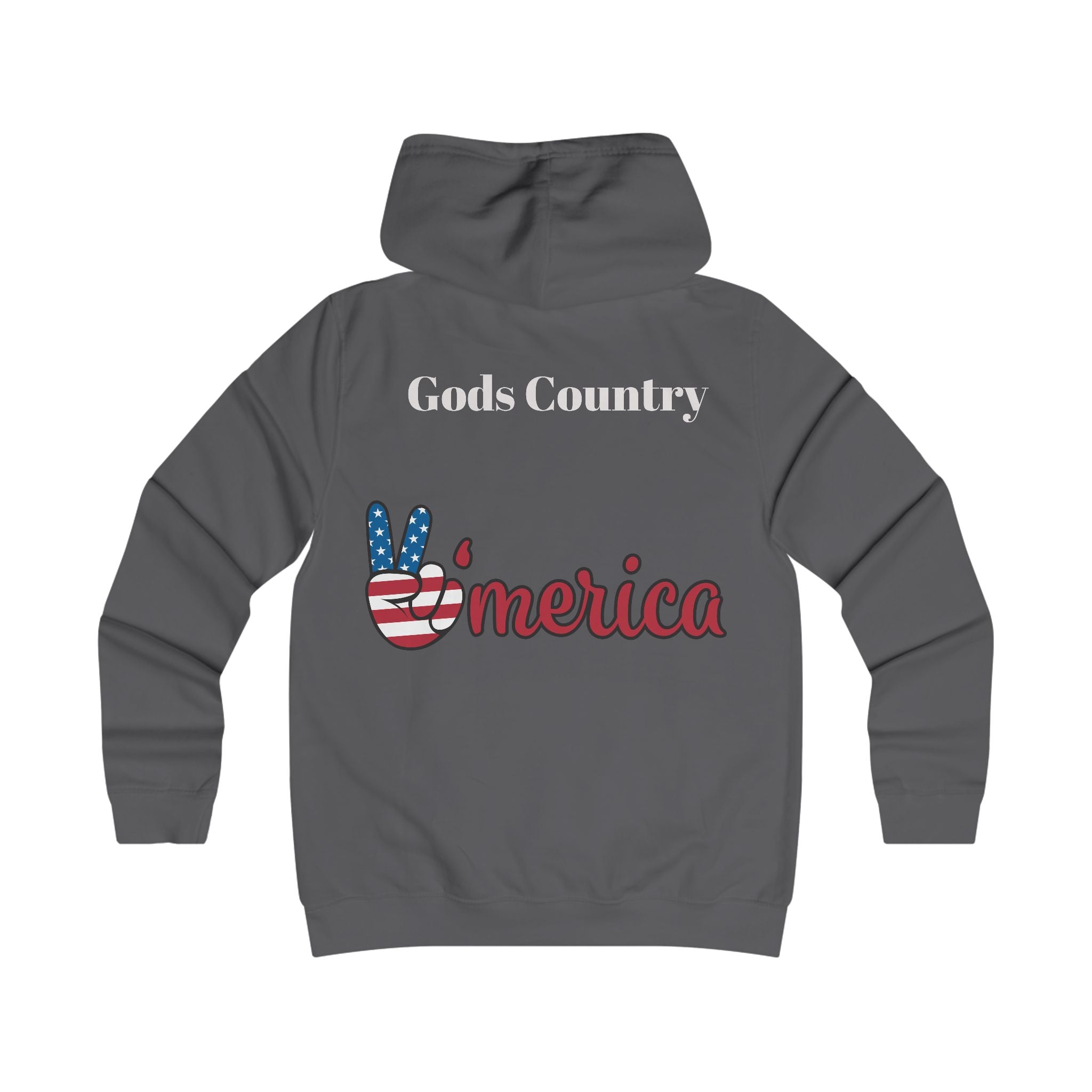 'Merica Graphic Hoodie — Patriotic Peace Sign & 1776 College-Inspired Pullover