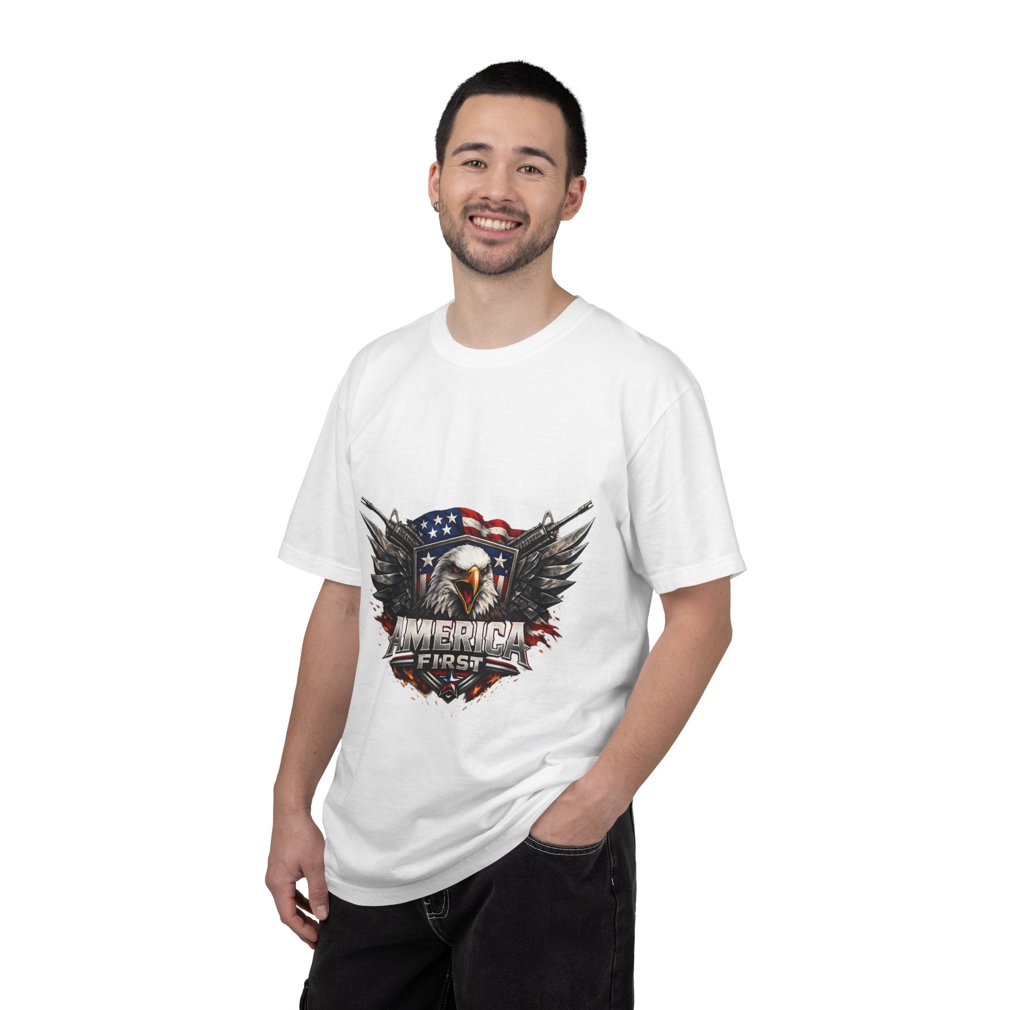 Patriotic 'America First' Eagle T-Shirt
