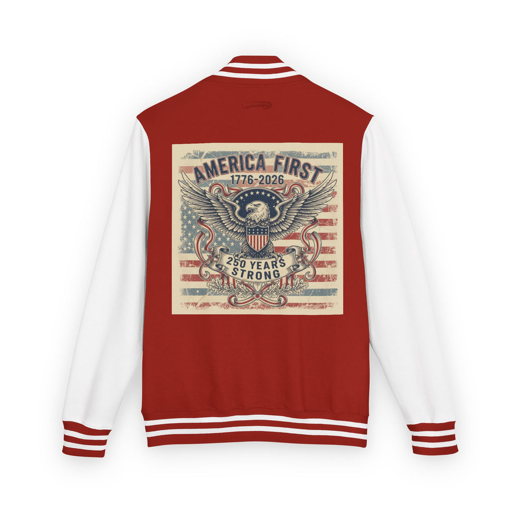 1776 America First Letterman Jacket – Patriotic Eagle Varsity Coat